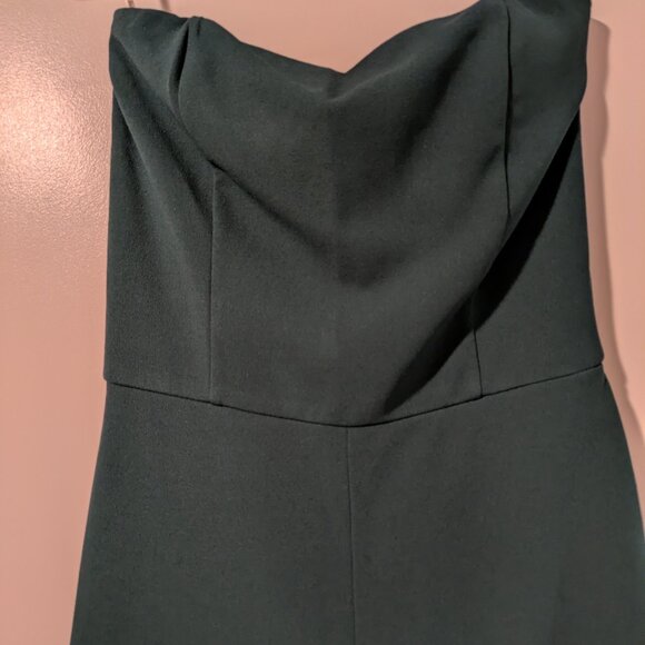 Lulus Edith Hunter Green Green Strapless Wide-leg Jumpsuit - Size XS - Picture 4 of 6